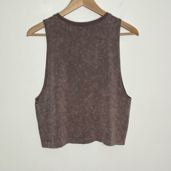Offline By Aerie Womens Sleeveless Workout Tank XS Brown Crew Neck Athleisure - Picture 6 of 8